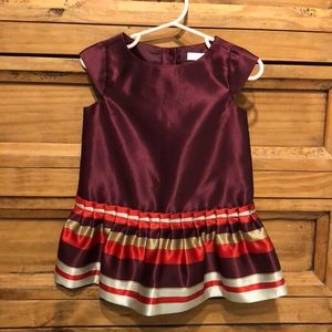 Janie & Jack Holiday Dress w/matching Bow Shoes